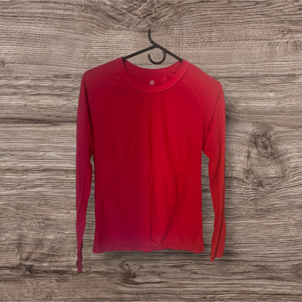 Athleta Bold Pink Long Sleeve Top